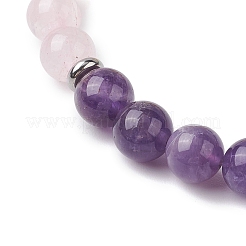 Браслеты из натуральных и синтетических смешанных драгоценных камней&nbsp;BJEW-JB11249