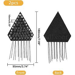 Spalline nappa alla moda 2 pz&nbsp;AJEW-FH0002-77