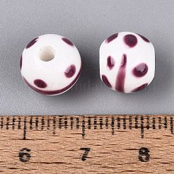 Perles en porcelaine manuelles&nbsp;PORC-N012-12C