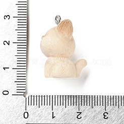 Pendentifs en résine animalière&nbsp;RESI-I346-01P-02
