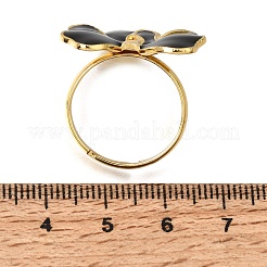 Anelli aperti con polsino smaltato in acciaio inossidabile 304&nbsp;SA-CBA369F-02G-03