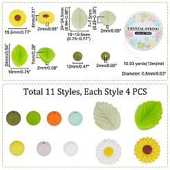 Набор для самостоятельного изготовления браслета из листьев и цветов&nbsp;DIY-PH0009-33