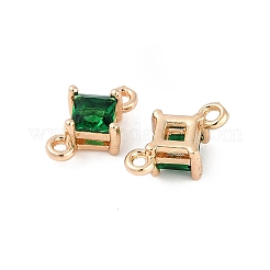 Connettori in ottone con maglie a rombo in vetro pavé&nbsp;X1-GLAA-Q088-001F