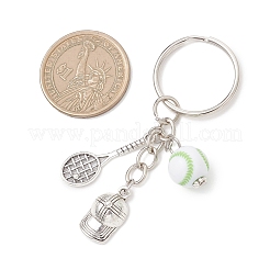 Брелки из сплава и акрила со спортивной тематикой&nbsp;KEYC-JKC01451