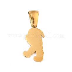 Pendentifs en acier inoxydable 304 sur le thème de Noël&nbsp;STAS-R007-01R-G