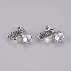 Messingschraube an Clip-On-Ohrringen&nbsp;KK-L200-A