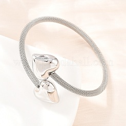 Bracelets en maille d'acier inoxydable 304 pour femmes&nbsp;BJEW-D460-05P