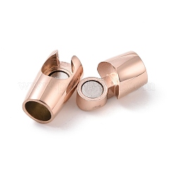 Fermoirs magnétiques en acier inoxydable 304 à placage ionique (IP) avec emembouts collées&nbsp;STAS-G276-31RG