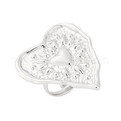 Кольца-манжеты в форме сердца из нержавеющей стали 304 с защитой от потускнения&nbsp;RJEW-M047-08P