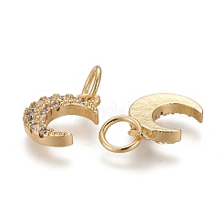 Messing micro pave klar zirkonia charme&nbsp;LS-ZIRC-Z005-01A
