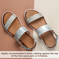 8 пара двухцветных тканевых и силиконовых наклеек на пятку&nbsp;AJEW-DR0002-24