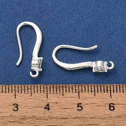 Стойка покрытие латунь микропаве прозрачный кубический цирконий крючки для сережек&nbsp;KK-A231-05S