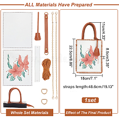 Наборы для изготовления сумок с цветочным узором своими руками&nbsp;DIY-WH0304-671B