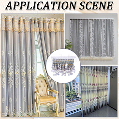 4м полиэстер шелк и пластиковые аксессуары для штор&nbsp;DIY-CY0002-10B