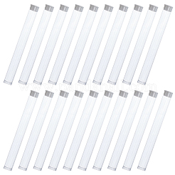 Transparente Aufbewahrungsröhrchen aus PVC-Kunststoffperlen&nbsp;AJEW-CY0002-91