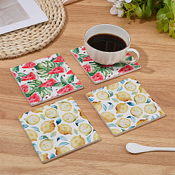 2 sous-tasses en porcelaine&nbsp;PORC-DJ0001-02B