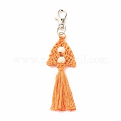 Porte-clés pompon en polycoton (coton polyester)&nbsp;KEYC-JKC00315