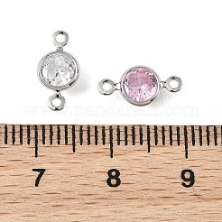 Messing-Pavé-Anhänger mit Zirkonia-Fassung&nbsp;XGRQ2O925-443P
