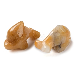 Heilende Delfinfiguren aus natürlicher Topas-Jade&nbsp;G-B062-01D