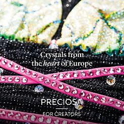 Preciosa® maxima crystal без горячей фиксации плоские камни&nbsp;Y-PRC-NSS12-60010-200