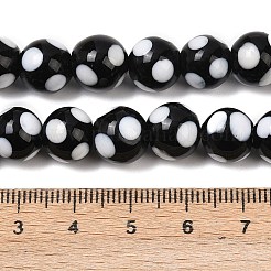Abalorios de colores vario hechos a mano&nbsp;LAMP-D002-10mm-01J