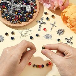 DIY-Schmucksets aus Rosenkranzperlen&nbsp;DIY-SC0029-80