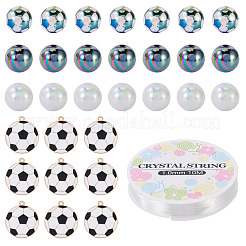 56шт наборы для самостоятельного изготовления растягивающихся браслетов&nbsp;DIY-TA0013-67