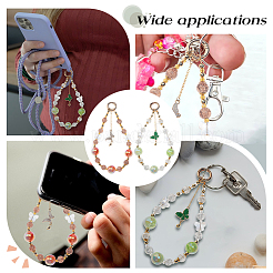 2 шт. 2-х цветные подвесные украшения из стекла&nbsp;HJEW-DR00245