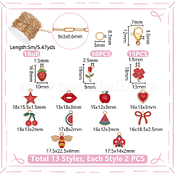 Набор для самостоятельного изготовления ожерелий из сплава и эмали смешанных форм&nbsp;DIY-PH0031-32