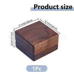 Magnetboxen zur Geschenkaufbewahrung mit Manschettenknöpfen aus Holz&nbsp;CON-WH0089-217B