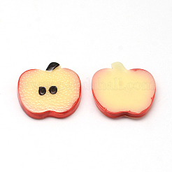 Pomme cabochons de résine&nbsp;CRES-R183-10A