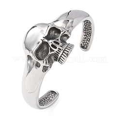 Браслеты-манжеты из хирургической нержавеющей стали 316&nbsp;BJEW-C142-01B-AS