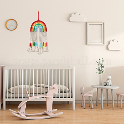 Вязание крючком гобелен из радуги своими руками&nbsp;DIY-WH0257-11