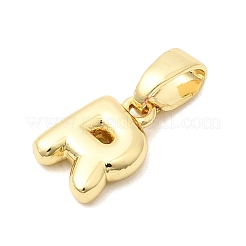 Breloques en laiton en forme de lettre&nbsp;KK-G554-22G-R