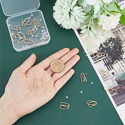 Овальные латунные компоненты для сережек-гвоздиков&nbsp;FIND-FH0006-34