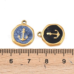 304 Edelstahl-Emaille-Anhänger&nbsp;STAS-P425-01G-07