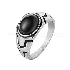 Fingerringe aus 316L-Chirurgenstahl und Harz für Herren&nbsp;FS-WG3E90C-17