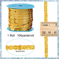 1 rollo de cinta de lentejuelas de PVC brillantes&nbsp;OCOR-SP0001-02C