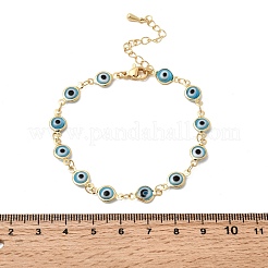 Браслет из латунных звеньев для женщин&nbsp;BJEW-K298-02G