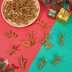 40шт. бархатная ветка снеговика из рогов оленя&nbsp;DOLL-GF0001-08B