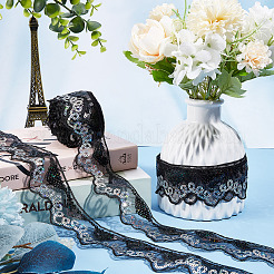 Волнистая кружевная отделка из полиэстера&nbsp;OCOR-WH0070-14C