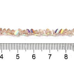Chapelets de perles en verre transparente  &nbsp;EGLA-P061-04A-AB02