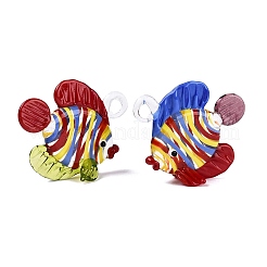 Pendentifs vernissées manuelles&nbsp;LA-N048-08