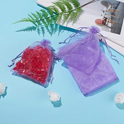 Подарочные пакеты из органзы с кулиской&nbsp;X-OP-R016-13x18cm-06