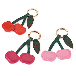 3 шт. 3-цветные брелки из искусственной кожи&nbsp;KEYC-TA0001-42
