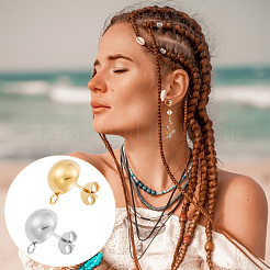 Boucles d'oreilles à tige en acier inoxydable 304&nbsp;STAS-UN0012-12