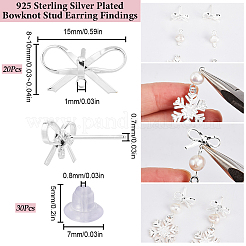 20 pièces de boucles d'oreilles en laiton&nbsp;KK-SC0008-01S