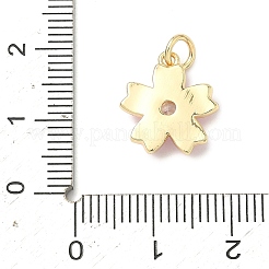 Ciondoli in ottone con pavé di zirconi chiari&nbsp;KK-H255-06G-02