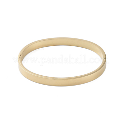 Браслеты на петлях с ионным покрытием (IP) из нержавеющей стали 304 с микропаве из прозрачного кубического циркония&nbsp;BJEW-P317-01G