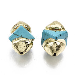 Синтетические бирюзовые бусины&nbsp;X-G-S260-14C-01